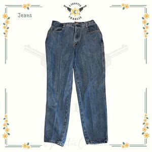 Gitano Vintage Mom Tapered Denim Jeans Sz 12 Short Blue High Rise Jamacia